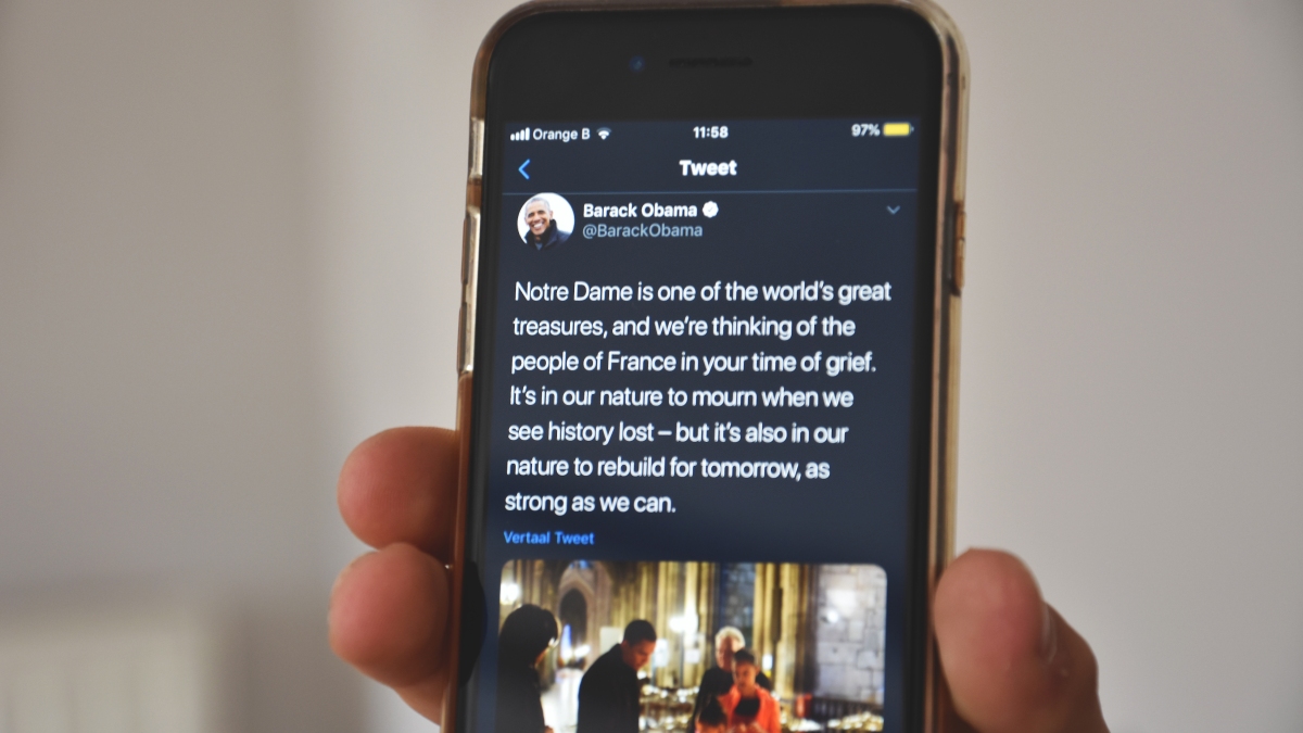 Twitter rouwt om brand Notre Dame
